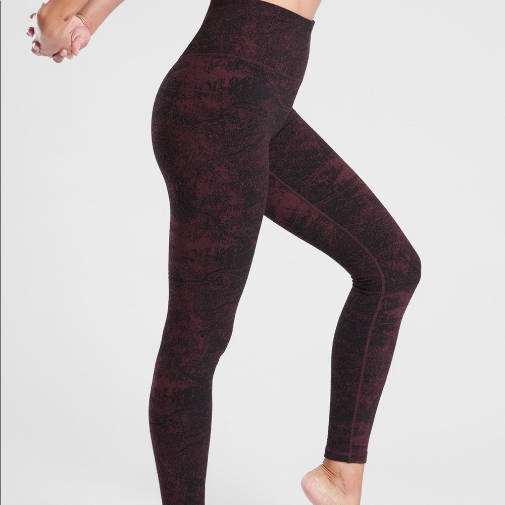 Athleta Red and Black Leggings - Picture 12 of 12